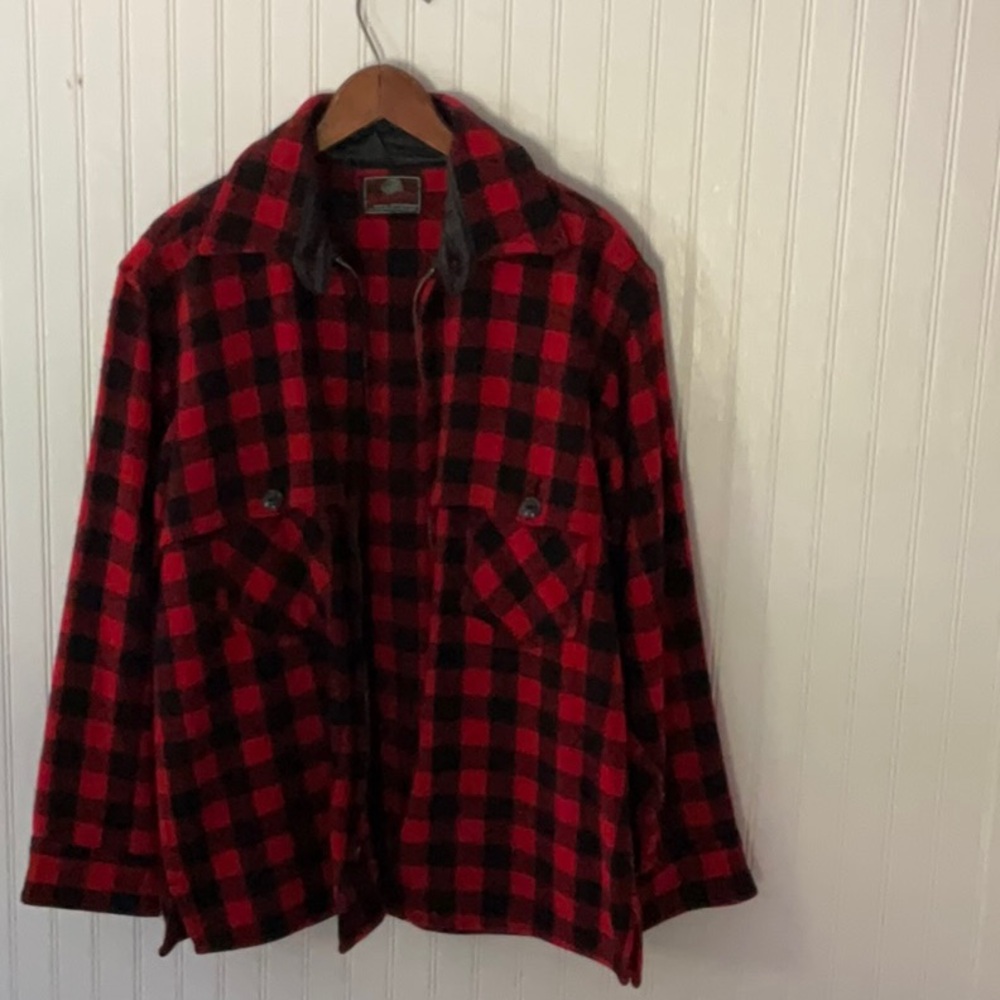 Vintage Wool Check Hunting Jacket